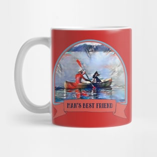 Man's best friend, kayaking gift idea Mug